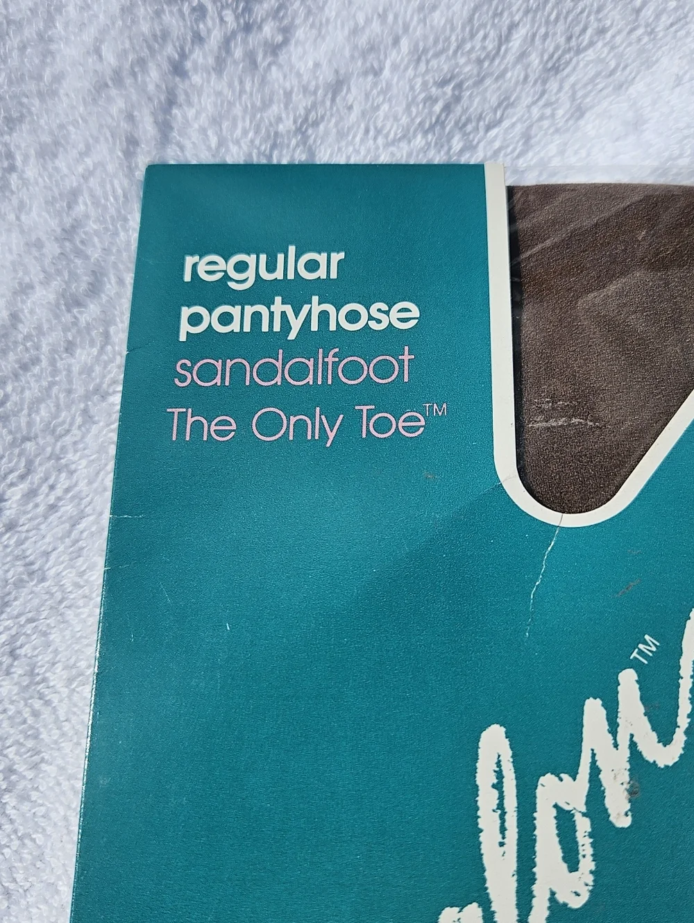 Vintage USA Sears Hug-Alon Pantyhose Taupe  Sandlefoot Toe Tall